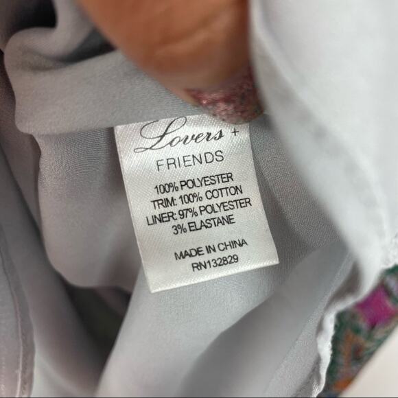 Lovers + Friends | Colorful Dress Lace Details Small - Picture 8 of 8